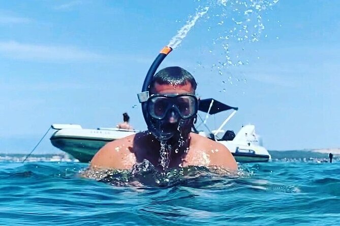 Adrenaline Adventure on Speedboat with 3 stops and Snorkeling - Stop 1, Pjescana Uvala (Kostanj): clear water, sandy bottom, easy snorkeling