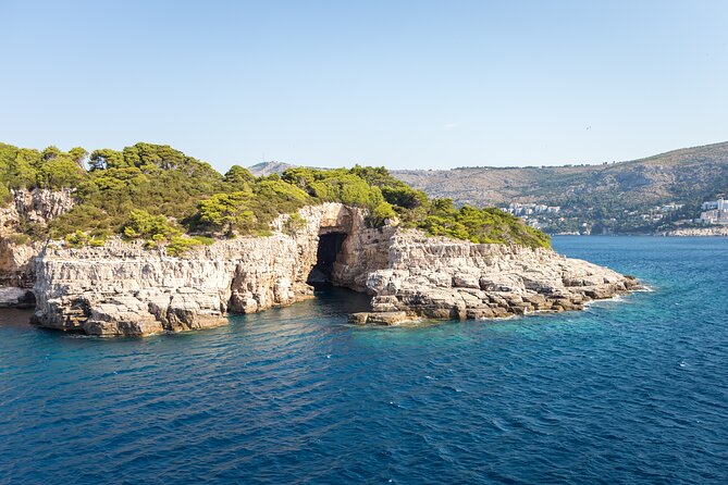 Blue Cave and caves Discovery Dubrovnik - Group Tour by Boat - Koločep Island, Green Cave: fast impressions and mixed impact
