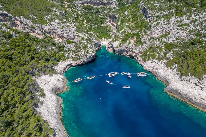 Blue Cave and Hvar 5 Islands speedboat tour | from Split&Trogir - Stiniva Cove swim break: 30 minutes that you should treat like gold