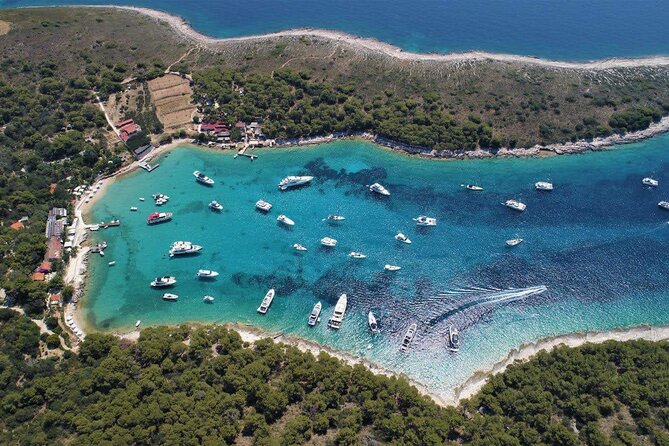 Blue Cave, Blue Lagoon, Pakleni Islands Group boat tour from Hvar - Stiniva Cove: swim-in access, cliff walls, and a film-location bonus