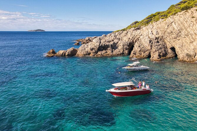 Blue Cave, Green Cave & Lopud Beach small group Speed boat Tour - Dubrovnik’s Old Town Walls From the Water