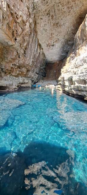 Blue Cave-Green caves-Lopud Sandy beach - tour with drink - Blue Cave on Koločep Island, Where You Actually See the Color