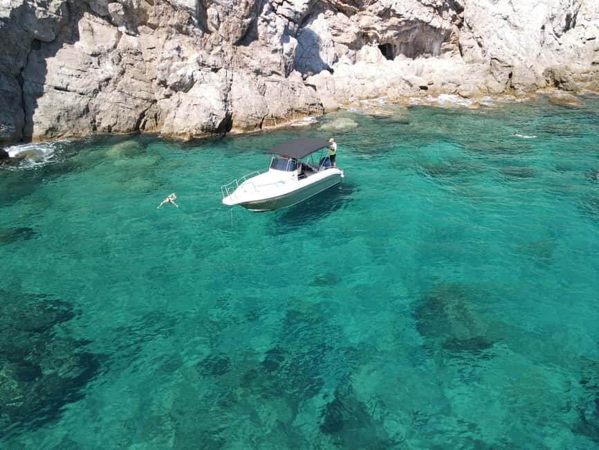 Blue Cave-Green caves-Lopud Sandy beach - tour with drink - Three Green Caves on Koločep, Snorkeling in Spots Boats Can Reach
