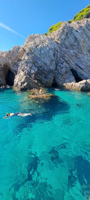 Blue Cave-Green caves-Lopud Sandy beach - tour with drink - Lopud’s Šunj Beach Break, the Best Sandy Time in This Package