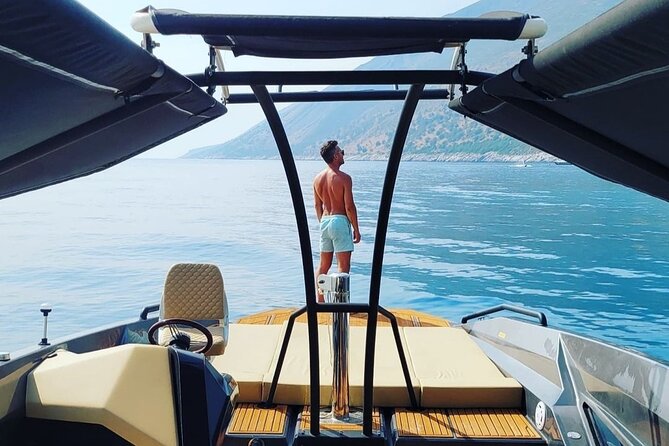Blue cave & Hvar, 5 islands speed boat tour with unique boats from Split - Komiza on Vis: the easiest way to do a Mamma Mia-style pause