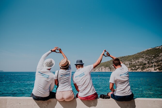 Blue cave, Mama Mia and Hvar, 5 island speedboat tour from Trogir - Stiniva Cove near Vis: sea-only access and a short swim window
