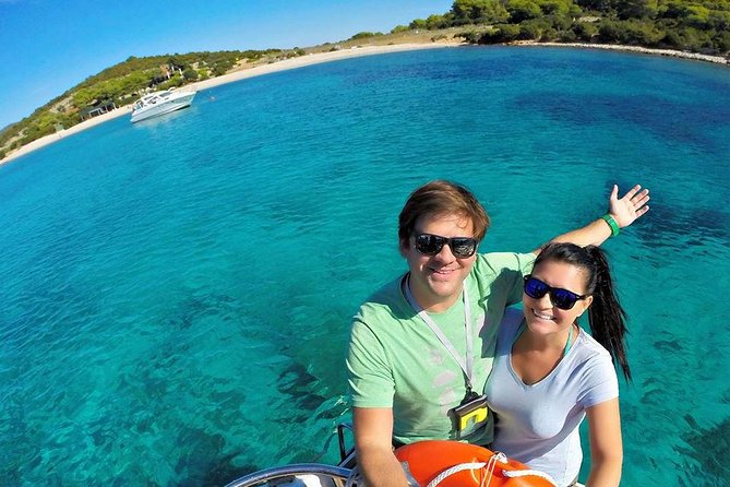 Blue Lagoon and Trogir town - half day speed boat tour - Stop 1 at Krknjasi Bay Blue Lagoon: swimming and snorkeling time