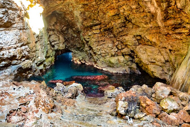 Boat Tour to Mljet National Park & 3 Islands - Odysseus Cave: swim time in a real-world cave setting