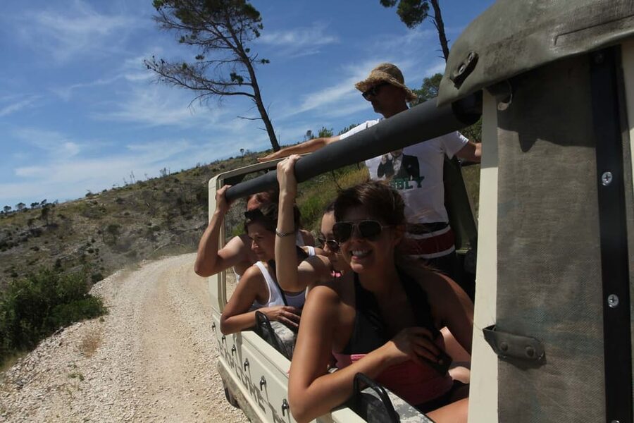 Brač: Island Exploration Tour by Four-Wheel Drive Jeep - Donji Humac stone quarry and the echo you cannot ignore