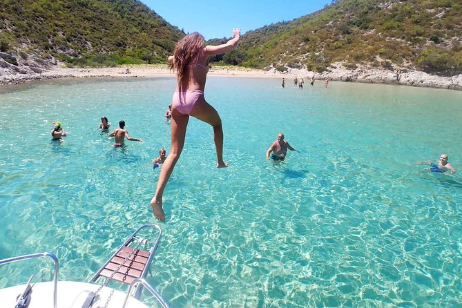 Customize your itinerary on a Private Boat Tour - Stop 3: Blue Lagoon or Krknjasi Bay, Plus Solinska Bay and Vela Rina Sand