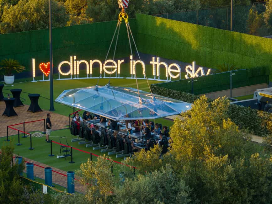 Dinner in the Sky Dubrovnik - Menus in the sky: meat, fish, vegetarian, or regional tasting