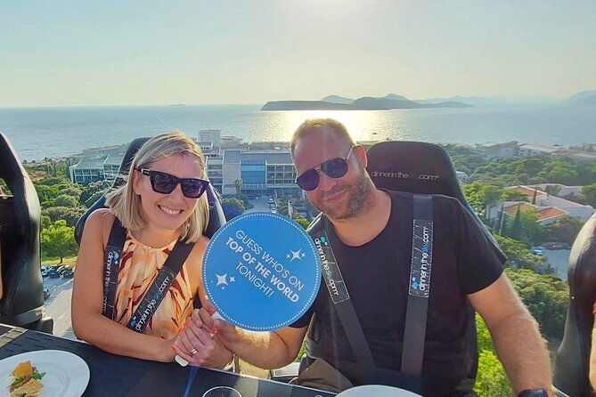 Dinner in the Sky Dubrovnik - Dine 50m above ground - 360 Panorama Lunch, beating the heat with real cooling and daytime visibility