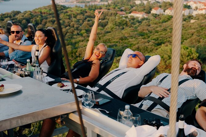 Dinner in the Sky Dubrovnik - Dine 50m above ground - Sunset Dinner, the rotating platform and why timing matters