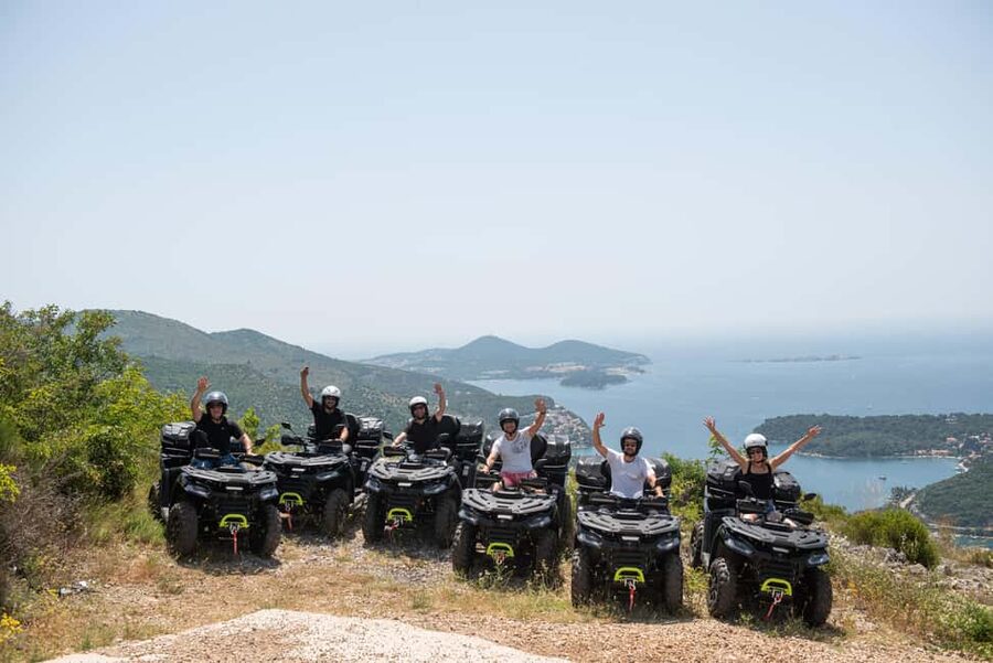 Dubrovnik: 2 Hour Countryside ATV/Quad Safari with pickup - The first viewpoint stop: where the Adriatic does the talking
