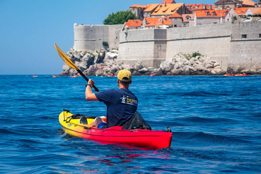 Dubrovnik: 2- or 3-Hour Morning Sea Kayaking & Snorkel Tour - First strokes along Dubrovnik City Walls from the water