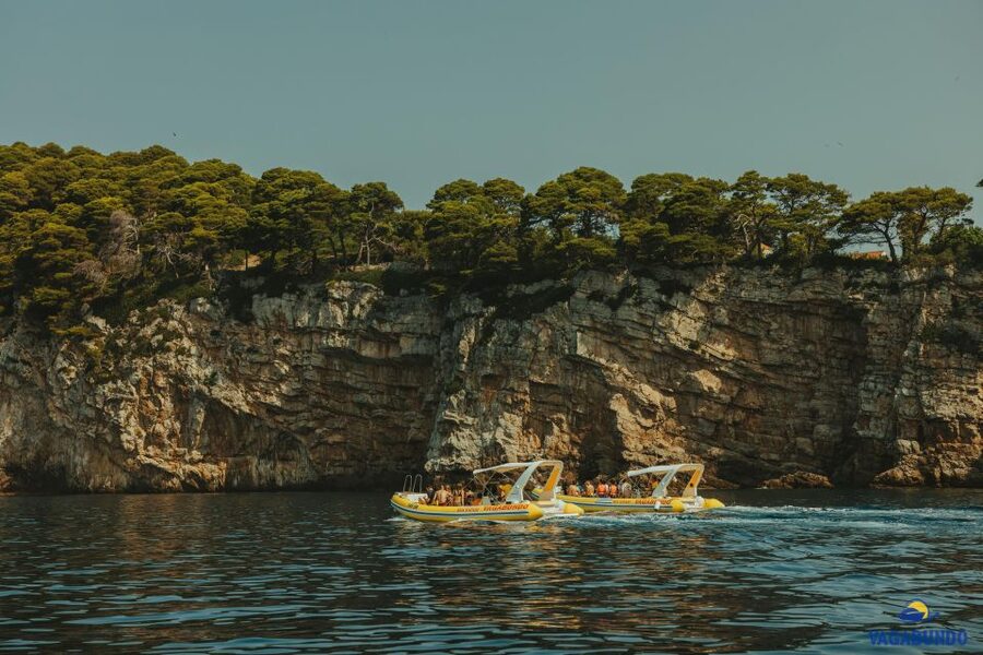 Dubrovnik: Blue Cave Afternoon Speedboat Tour with Drinks - Lokrum island wine views and optional cliff jumping