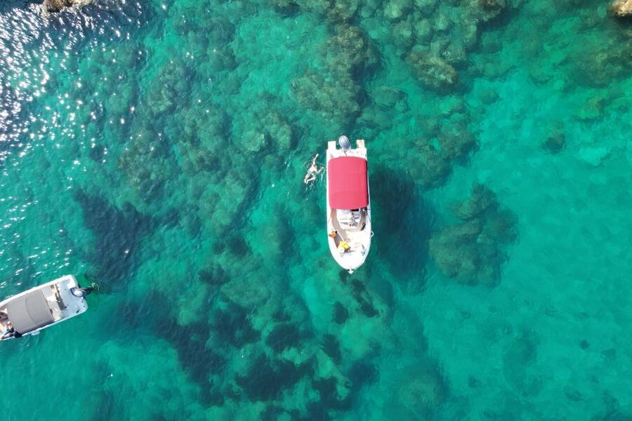 Dubrovnik: Blue Cave Tour by Speedboat - Stop 1: Three Green Caves on Koločep, snorkel time on purpose