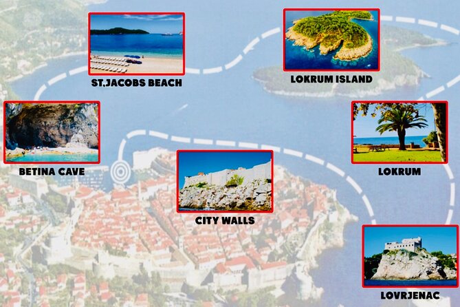 Dubrovnik Boat Tour: Lokrum Island, Betina Cave & St.Jacobs Beach - Lokrum Island for walking, swimming, and the 30€ ticket