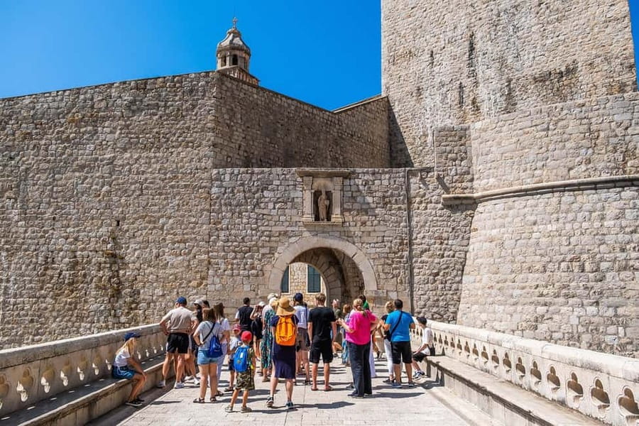 Dubrovnik: City Walls, Old Town Walking Tour & Adriatic View - Luža Square, St Saviour Church, and the Cathedral area in one pass