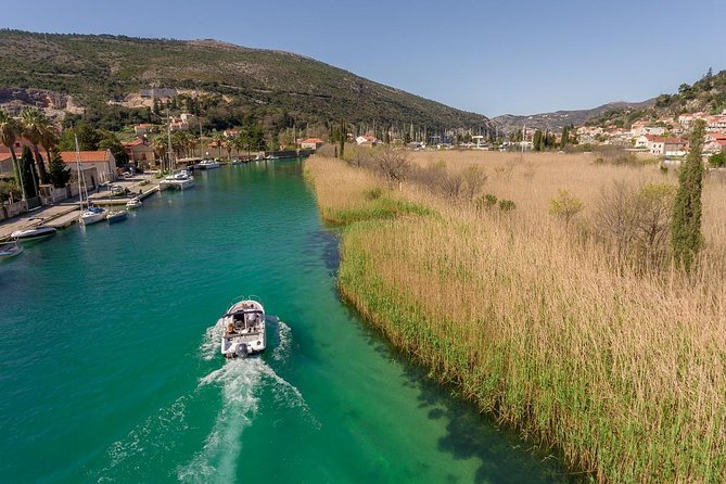Dubrovnik Elafiti islands Private Speedboat Tour - Blue Cave snorkel and cave time near The Abyss lighthouse