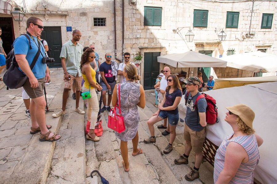Dubrovnik: Game of Thrones&Lokrum Island Walking Tour - Stradun and the Jesuit Stairs, where the Old Town does the cinematic work