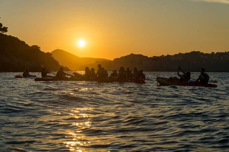 Dubrovnik: Guided Sunset Sea Kayaking Tour with Wine - The Betina Cave beach stop: swim, snorkel, and switch into vacation mode