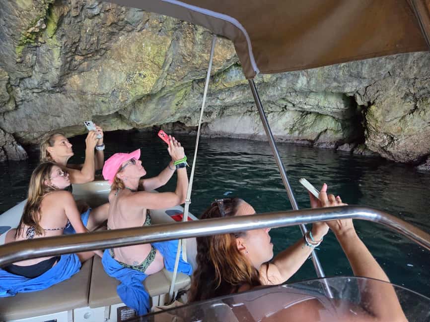 Dubrovnik (Marina Frapa): 7 Caves Tour (4h) + Drinks&Snorkel - Three Green Caves: emerald reflections for photos