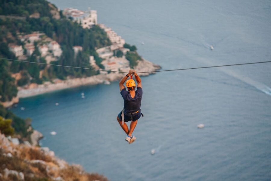 Dubrovnik: Panorama Zipline Tour - Riding up Mount Srdj, then seeing Dubrovnik click