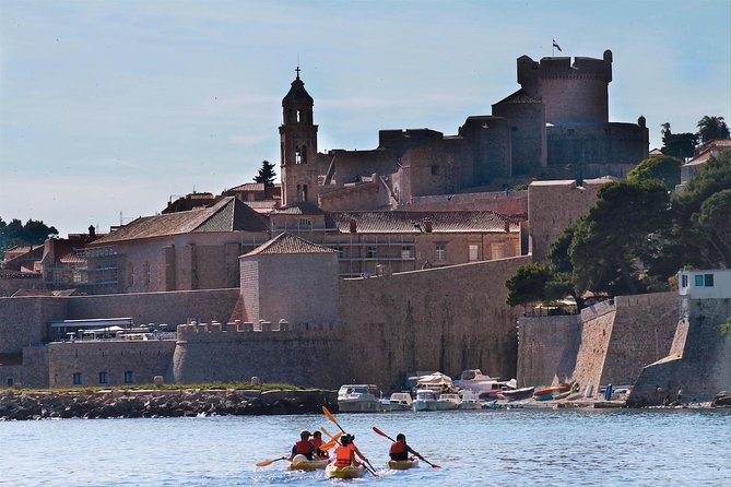 Dubrovnik: Sea Kayaking & Snorkeling Tour - Lokrum Island from the water, but no stepping on the island