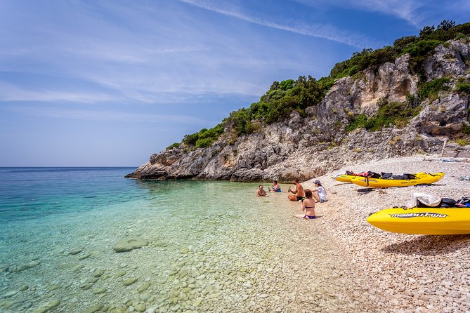 Dugi Otok - full day kayak adventure - Brbinjscica Bay: cliffs, Dragon Eye, sea cave, and controlled adrenaline