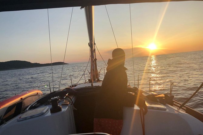 Experience Romantic Sunset Sailing on a modern 36ft (11m) sail yacht | Hvar - From Hvar Out Toward the Pakleni Islands