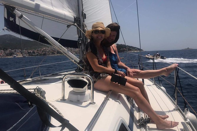 Experience Romantic Sunset Sailing on a modern 36ft (11m) sail yacht | Hvar - The Main Sailing Stretch: Watching the Sun Drop Into the Sea