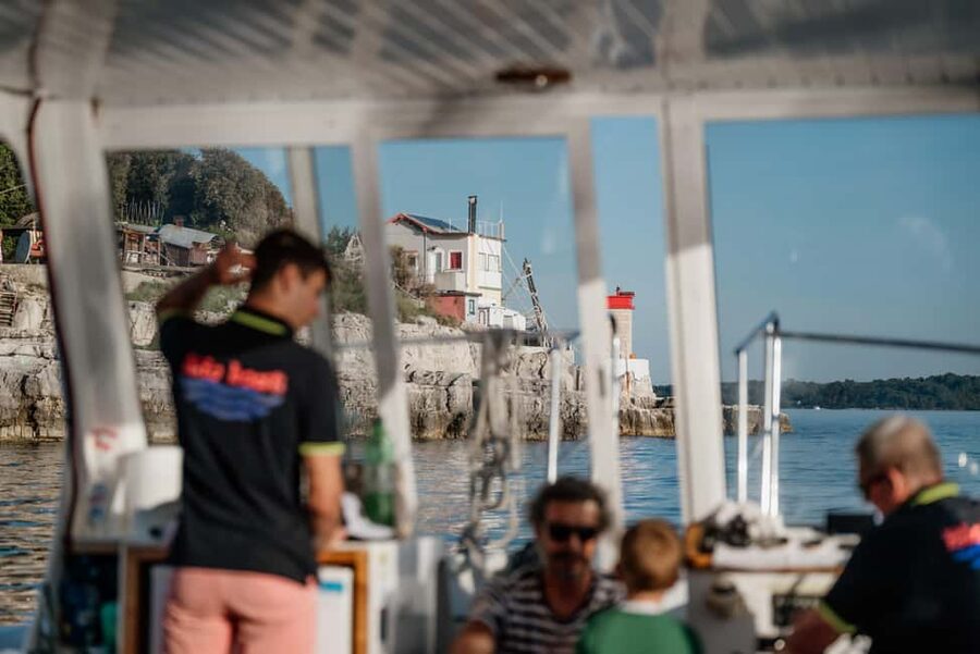 FAŽANA: DOLPHIN SAFARI - Sunset from the terrace: the payoff that makes the timing click
