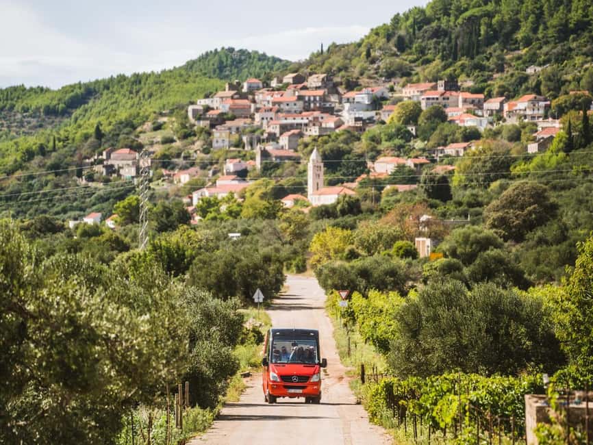 From Korcula Town: Local Wine & Sightseeing Half-Day Tour - Food and local products: what you will taste beyond wine