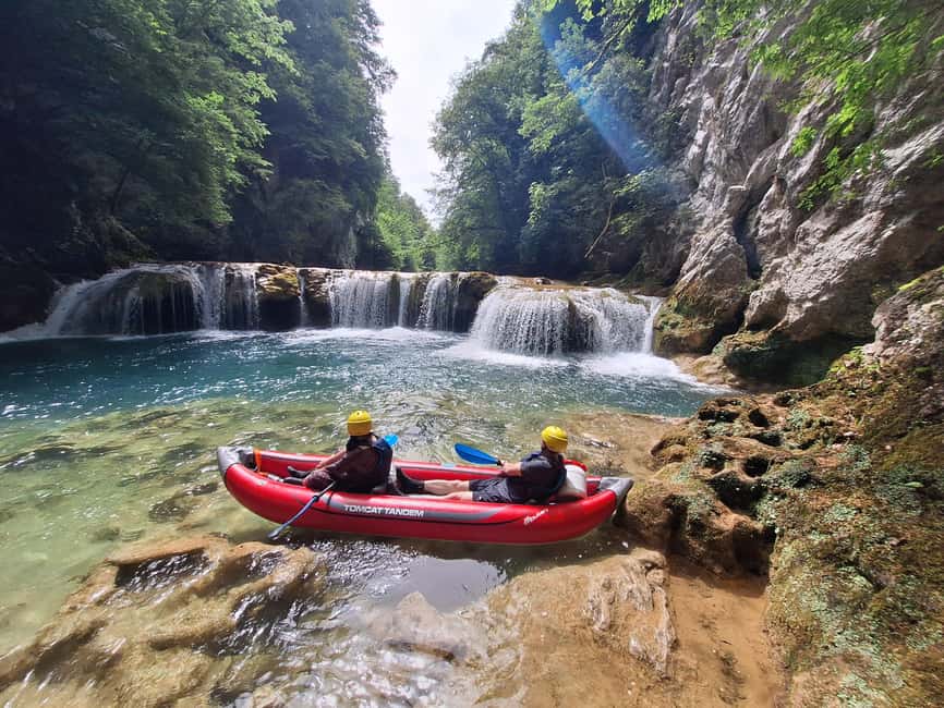 From Slunj: Mreznica Kayaking Adventure - First Look at Mrežnica Canyon, Where Emerald Water Meets Cliff Jumps