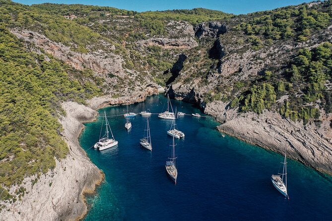 From Split: Blue cave & 5 Islands tour - Pakleni Islands and the planned sunset return to Split
