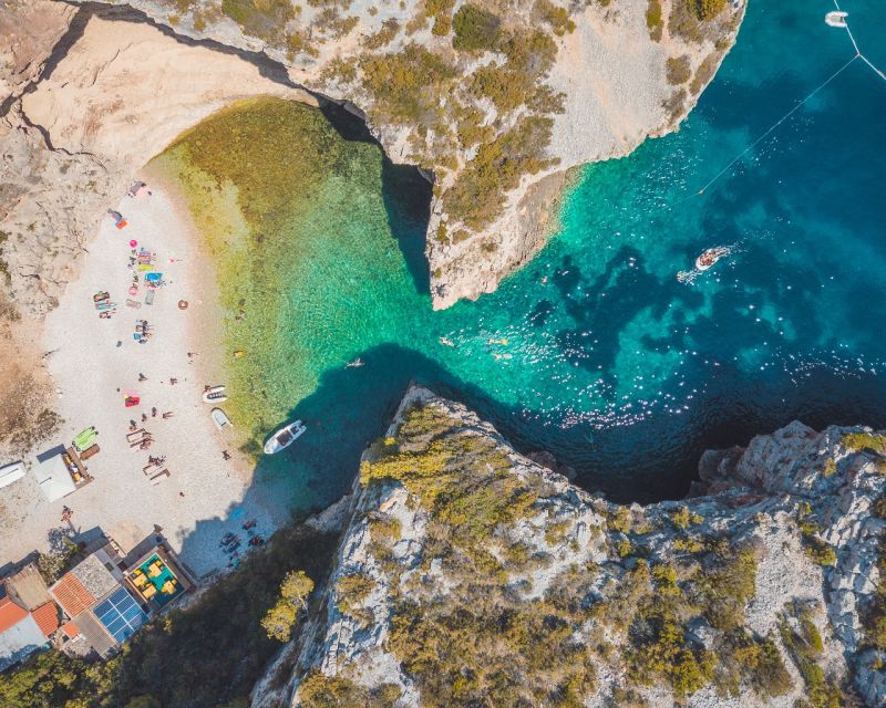 From Split: Blue Cave & Coastal Highlights Private Boat Tour - Blue Lagoon on Budikovac: swim and snorkel time