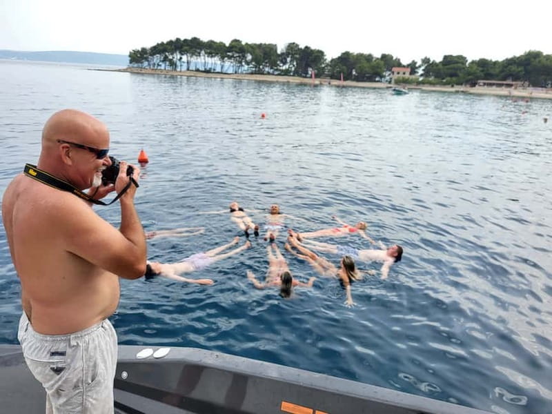 From Split: Blue Cave, Hvar, Mamma Mia, 5 Islands boat Tour - WWII bunkers, limestone cave photo stops, and Stiniva Cove views