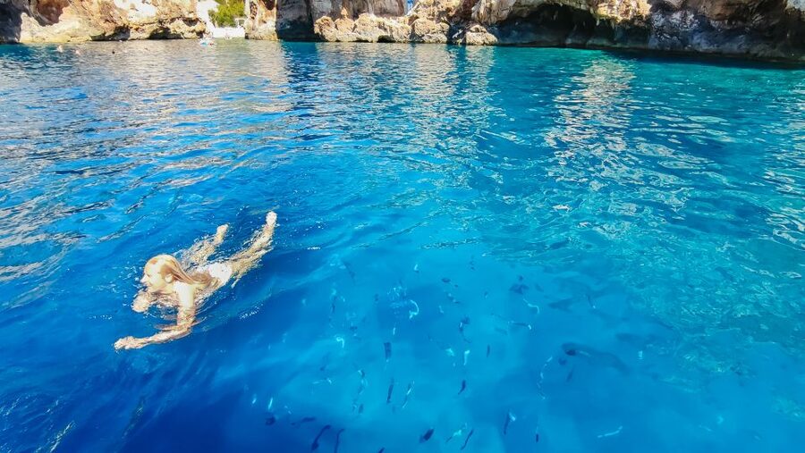 From Split: Blue Cave, Mamma Mia, Vis & Hvar 5-Island Tour - One day, five islands, and a fast way to read the Adriatic