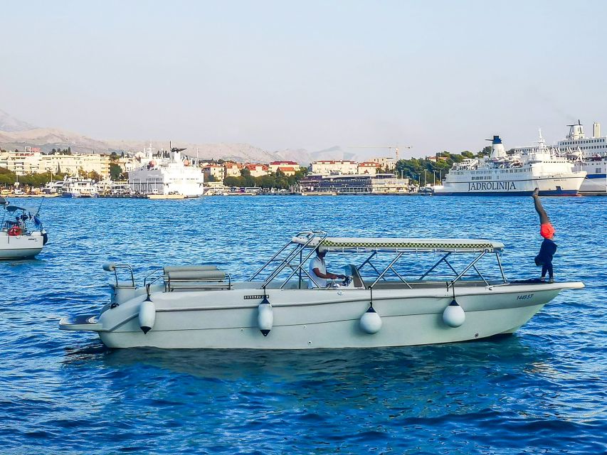 From Split: Blue Cave, Mamma Mia, Vis & Hvar 5-Island Tour - Budikovac Blue Lagoon: the main swimming and snorkeling block