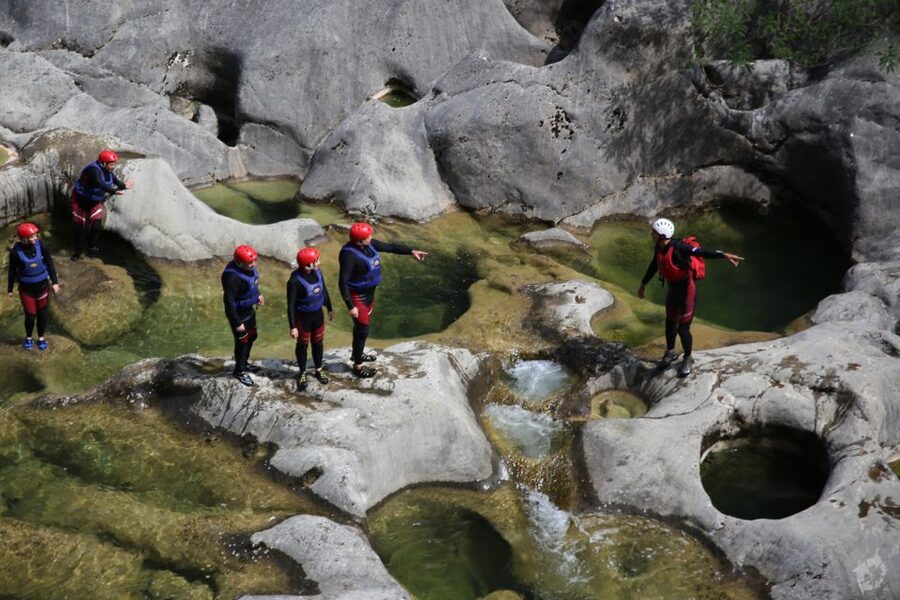 From Split: Canyoning on the Cetina River - Gubavica waterfall: the big payoff (and the swim breaks)