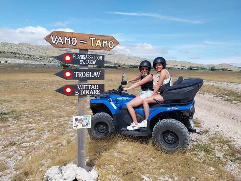 From Split: Dinara Nature Park Quad Adventure with Swimming - Safety Briefing and Quad Setup: Single vs Double Riders
