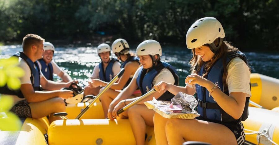 From Split or Omiš: Rafting, Cliff Jumping, & Cave Exploring - Pickup from Split, transfer time, and the gear that keeps you sane