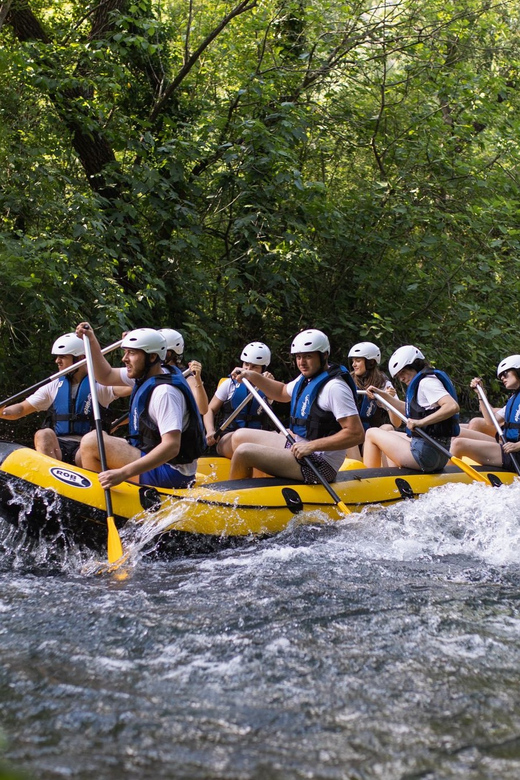 From Split or Omiš: Rafting, Cliff Jumping, & Cave Exploring - Safety briefing first, then the Cetina River takes over