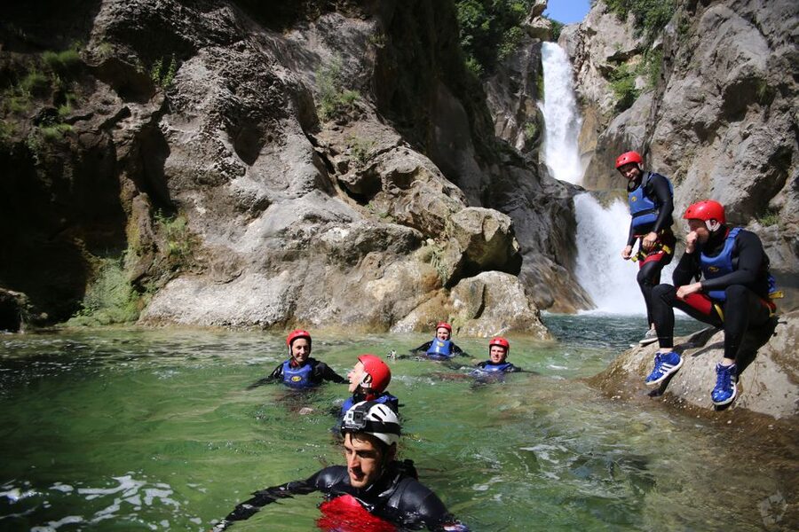 From Split or Zadvarje: Extreme Canyoning on Cetina River - Canyon walking and clear-lake swims: the build-up before the big drop
