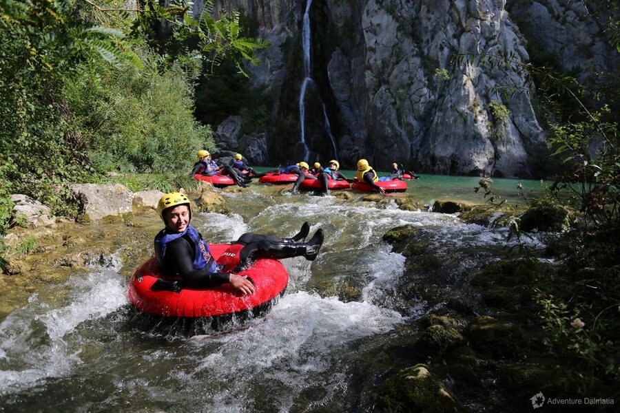 From Split: River Tubing on Cetina River - The Main Event on the Cetina, Canyon Scenery and Water Features