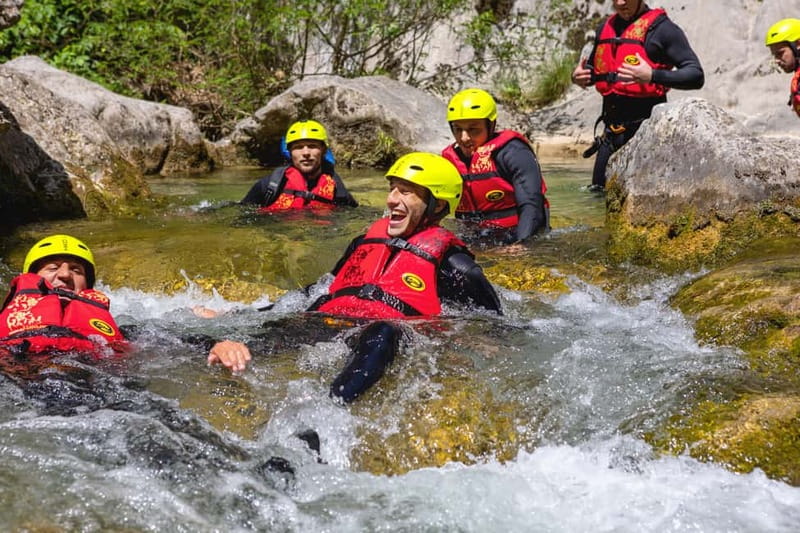 From Split/Šestanovac: Canyoning on Cetina River - Safety briefing plus gear fitting, where the pros do their job