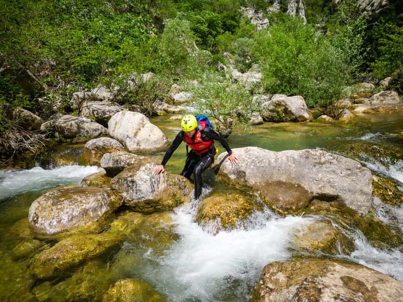 From Split/Šestanovac: Canyoning on Cetina River - Inside the Cetina: 3 hours of slides, jumps, and waterfall moments