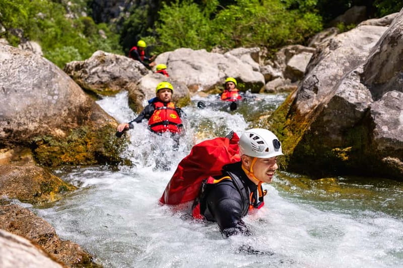 From Split/Šestanovac: Canyoning on Cetina River - Meeting point in Split, then the 45-minute van to Šestanovac