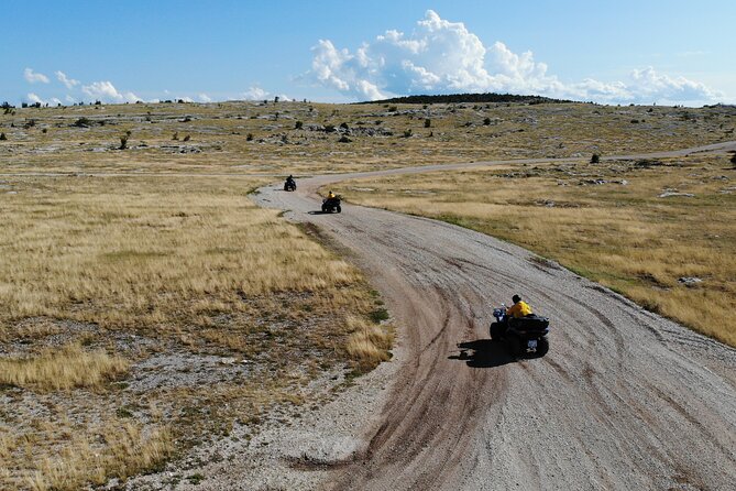 From Split: Small group ATV ride in Dinara NP - Stop 1: Dinara Nature Park for about 2.5 hours, dirt roads and stone country